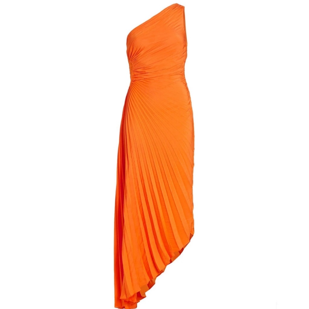 A.L.C. Delfina Dress In Citrus Orange In Size 6